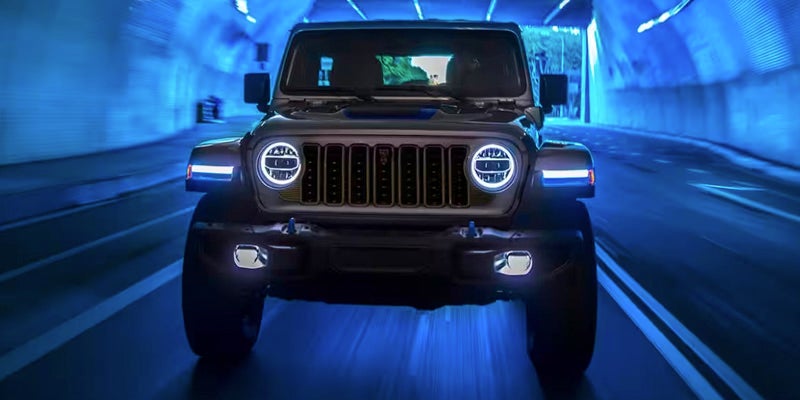 2024 Jeep Wrangler Speeding Through Tunnel