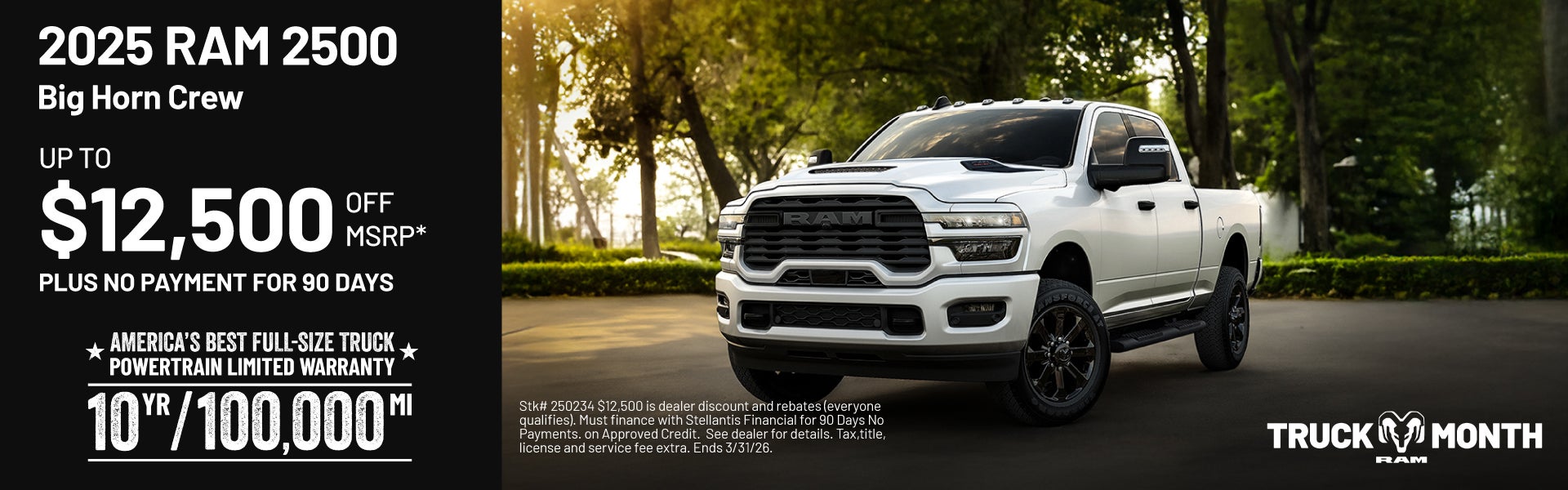 2025 RAM 2500